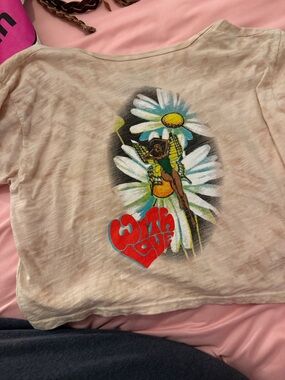 Boys Lie Cream Graphic Tee with Daisy & 'With Love' Heart